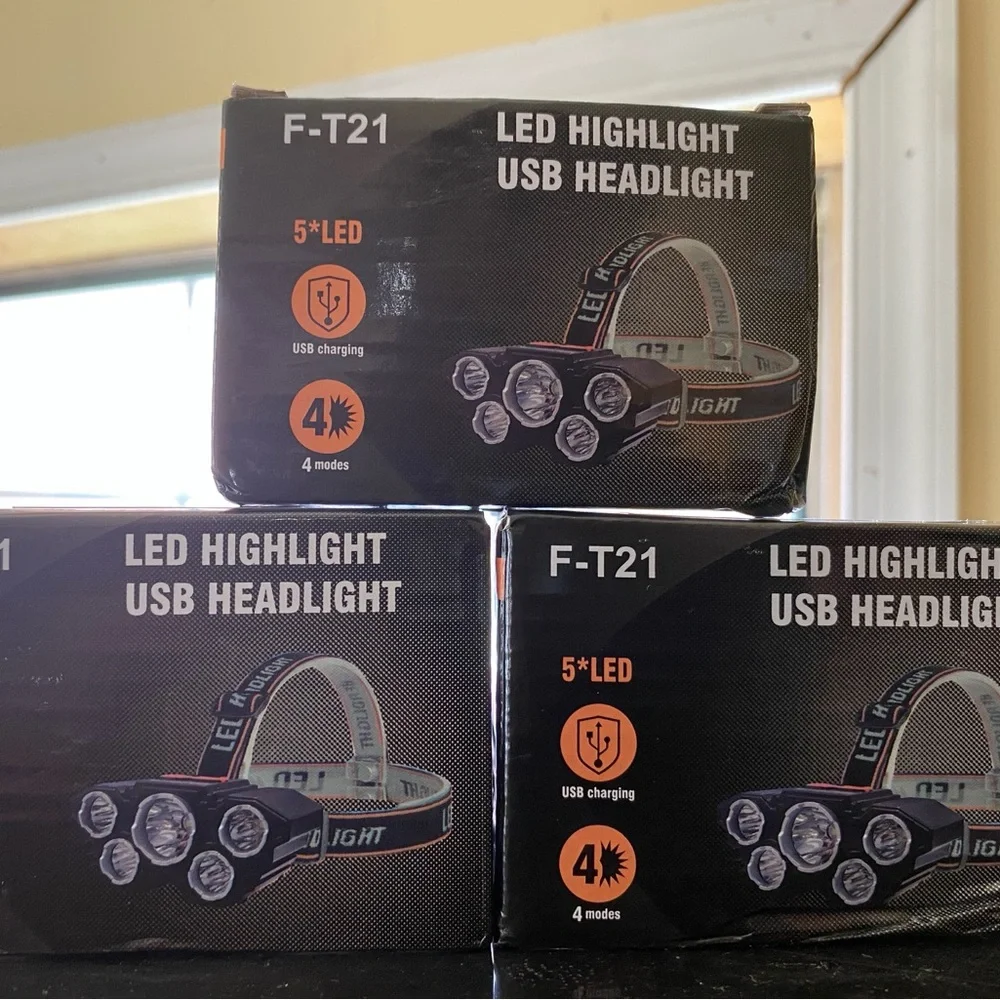 $30 each 5-LED Rechargeable Headlamp/long lasting , equipped with 186500MAH